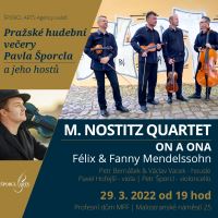 Změna termínu koncertu M. Nostitz Quartet a Pavla Šporcla na 29. 3. 2022
